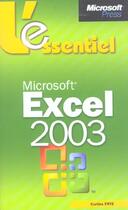 Couverture du livre « L'Essentiel Excel 2003 » de Online Training Solu aux éditions Dunod