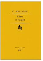 Couverture du livre « L'être et l'esprit » de Claude Bruaire aux éditions Puf