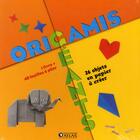 Couverture du livre « Origamis géants ; 28 objets en papier à créer ; coffret » de  aux éditions Atlas