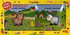 Couverture du livre « 2 livres pouët Tome 1 : Bouchon le petit cochon ; P'tite boucle le petit mouton » de Anael Dena aux éditions Mfg Education