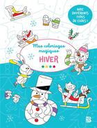 Couverture du livre « Coloriages magiques: l'hiver » de  aux éditions Le Ballon