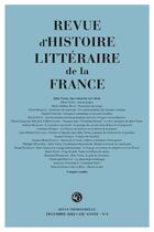 Couverture du livre « Revue d'histoire litteraire de la france 4 - 2022, 122e annee, n 4 - varia » de  aux éditions Classiques Garnier