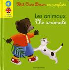 Couverture du livre « Petit Ours Brun ; les animaux, the animals » de Martin Bour aux éditions Bayard Jeunesse