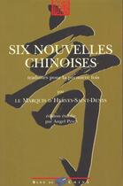 Couverture du livre « Six nouvelles chinoises t.1 » de A Pino aux éditions Bleu De Chine