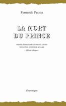 Couverture du livre « La mort du prince » de Fernando Pessoa aux éditions Chandeigne