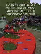 Couverture du livre « L'architecture du paysage » de Alex Sanchez Vidiella aux éditions Tectum