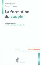 Couverture du livre « La formation du couple » de Bozon/Heran aux éditions La Decouverte