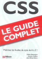 Couverture du livre « Css » de Fabien Basmaison et Antoine Cailliau et Jean-Remy Duboc aux éditions Micro Application