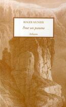 Couverture du livre « Pou un psaume » de Roger Munier aux éditions Arfuyen