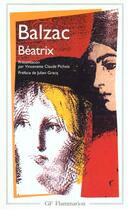 Couverture du livre « Beatrix » de Honoré De Balzac aux éditions Flammarion