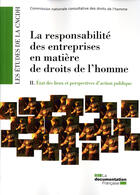 Couverture du livre « La responsabilité des entreprises en matière de droits de l'homme » de Olivier Maurel aux éditions Documentation Francaise