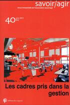 Couverture du livre « Savoir agir n40 » de Stevens Helene/Wille aux éditions Croquant