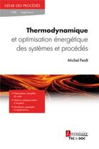 Couverture du livre « Thermodynamique et optimisation énergétique des systèmes et procédés (3e édition) » de Michel Feidt aux éditions Tec Et Doc