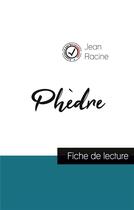 Couverture du livre « Phèdre, de Jean Racine ; ffiche de lecture » de  aux éditions Comprendre La Litterature