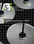Couverture du livre « International Facades - CROFT » de Tu Delft Architecture Marcel Bilow aux éditions Epagine