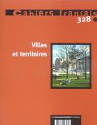 Couverture du livre « Villes et territoires n 328 » de  aux éditions Documentation Francaise