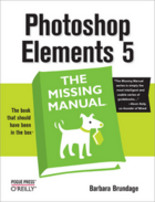 Couverture du livre « Photoshop Elements 5 ; the missing manual » de Barbara Brundage aux éditions O'reilly Media