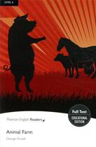 Couverture du livre « Animal farm » de George Orwell aux éditions Pearson