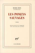 Couverture du livre « Les poneys sauvages » de Michel Deon aux éditions Gallimard