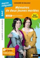 Couverture du livre « Mémoires de deux jeunes mariées » de Honoré De Balzac aux éditions Nathan