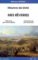 Couverture du livre « MES REVERIES » de Saxe (De) (Marechal) aux éditions Economica