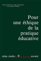 Couverture du livre « Pour une ethique de la pratique educative » de  aux éditions Mame