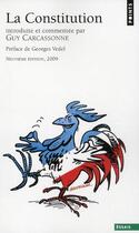 Couverture du livre « La Constitution (9e édition) » de Guy Carcassonne aux éditions Points