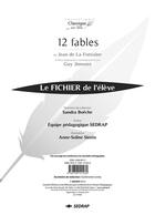 Couverture du livre « 12 fables de jean de la fontaine - fichier » de  aux éditions Sedrap