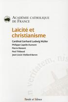 Couverture du livre « Laïcité et christianisme » de  aux éditions Parole Et Silence