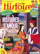 Couverture du livre « Histoire junior n 71 special saint valentin fevrier 2018 » de  aux éditions Histoire Junior