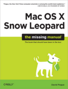 Couverture du livre « Mac OS X Snow Leopard ; the missing manual » de Pogue David aux éditions O'reilly Media