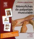 Couverture du livre « Mémo-fiches ; palpation musculaire » de Joseph E. Muscolino aux éditions Elsevier-masson