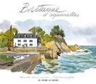 Couverture du livre « Bretagne ; aquarelles » de Yann Queffelec et Fabrice Moireau aux éditions Pacifique