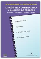 Couverture du livre « Lingüística contrastiva y análisis de errores » de Inmaculada Penades Martinez aux éditions Edinumen