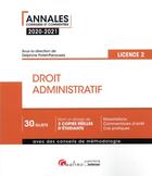 Couverture du livre « Droit administratif ; L2 (édition 2020/2021) » de Delphine Pollet-Panoussis et Collectif aux éditions Gualino