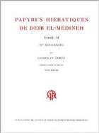 Couverture du livre « Papyrus hiératiques de Deir El Medineh II » de Jaroslav Cerny aux éditions Ifao