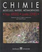 Couverture du livre « Chimie molecules, matiere et metamorphoses » de Atkins aux éditions De Boeck