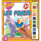 Couverture du livre « Peins 3+/les poneys » de Piccolia aux éditions Piccolia