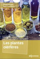 Couverture du livre « Les plantes oléifères » de Abderrazak Marouf et Gerard Tremblin aux éditions Edp Sciences