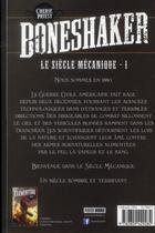 Couverture du livre « Le siècle mécanique Tome 1 ; boneshaker » de Cherie Priest aux éditions Panini