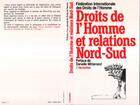 Couverture du livre « Droits de l'homme et relations Nord-Sud » de  aux éditions L'harmattan