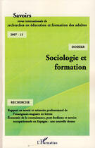 Couverture du livre « Sociologie et formation » de  aux éditions L'harmattan