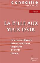 Couverture du livre « La fille aux yeux d'or, d'Honoré de Balzac » de  aux éditions Editions Du Cenacle