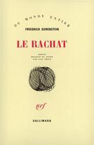 Couverture du livre « Le rachat » de Friedrich Gorenstein aux éditions Gallimard