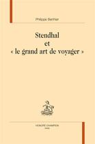 Couverture du livre « Stendhal et le 