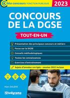Couverture du livre « Concours de la DGSE : catégories A, B et C (édition 2023) » de Marc Dalens aux éditions Studyrama