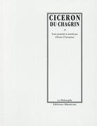 Couverture du livre « Du chagrin » de Ciceron aux éditions Manucius