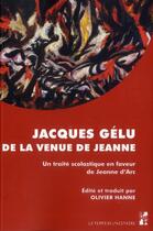 Couverture du livre « Jacques gelu de la venue de jeanne » de Olivier Hanne aux éditions Pu De Provence