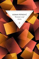 Couverture du livre « Soixante-neuf tiroirs » de Petrovic Goran aux éditions Zulma