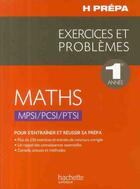 Couverture du livre « Exercices et problèmes ; maths ; MPSI/PCSI/PTSI » de Xavier Oudot aux éditions Hachette Education